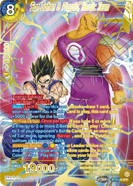 Son Gohan & Piccolo, Heroic Team (SPR)