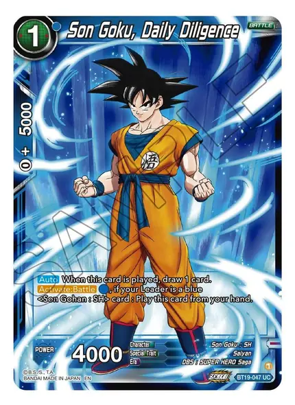 Son Goku, Daily Diligence
