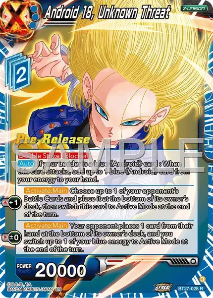 Android 18, Unknown Threat