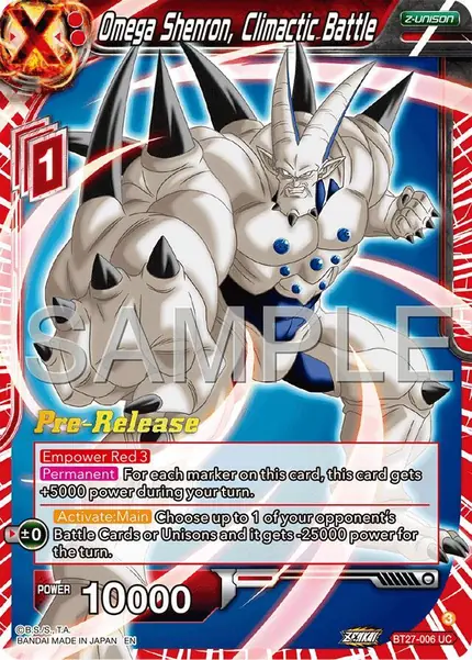 Omega Shenron, Climactic Battle