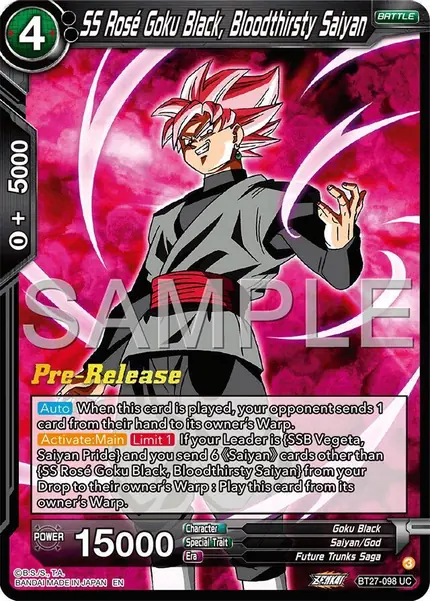 SS Rose Goku Black, Bloodthisty Saiyan