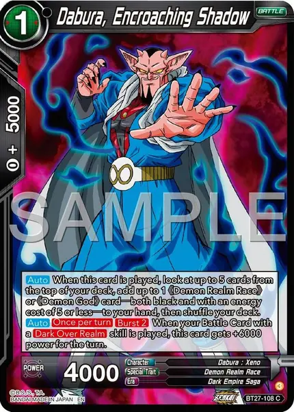 Dabura, Encroaching Shadow