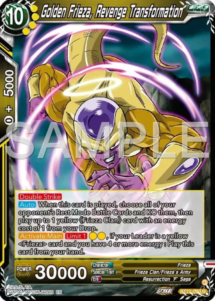 Golden Frieza, Revenge Transtormation
