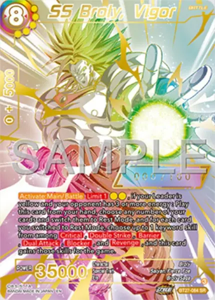 SS Broly, Vigor (Serial Numbered)