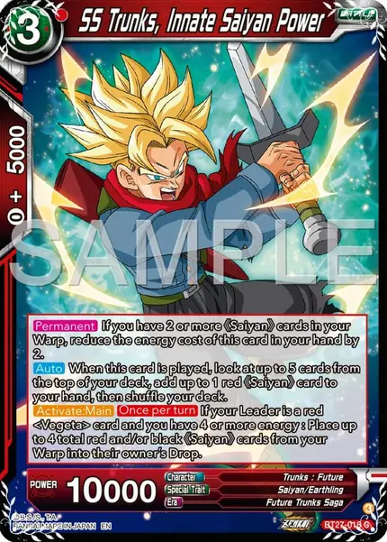 SS Trunks, Innate Saiyan Power