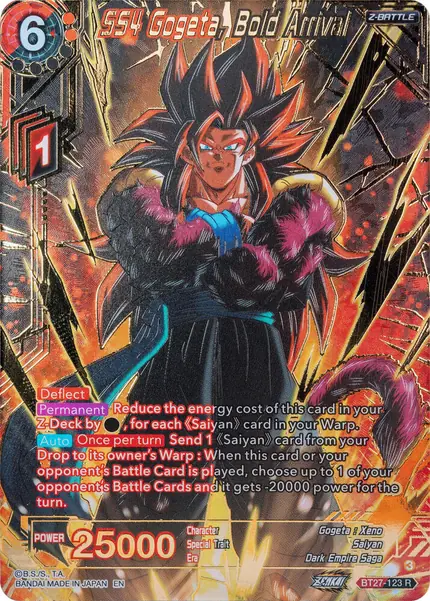 SS4 Gogeta, Bold Arrival (Gold-Stamped)