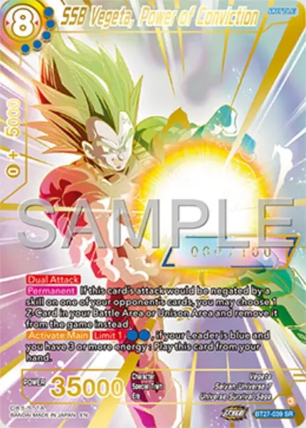 SSB Vegeta, Power of Conviction (Serial Numbered)