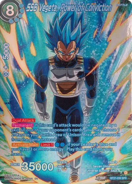 SSB Vegeta, Power of Conviction (SPR)