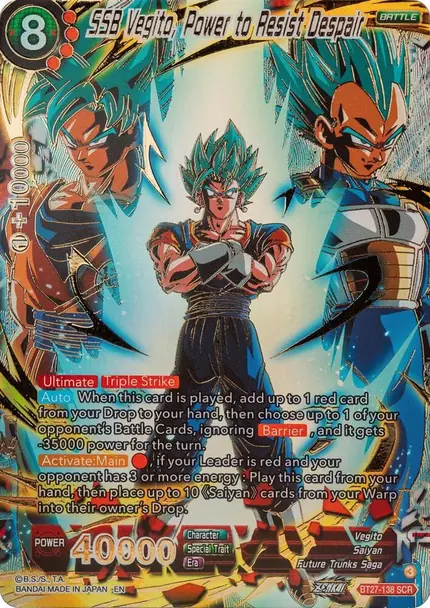 SSB Vegito, Power to Resist Despair
