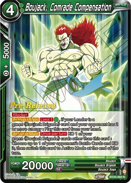 Boujack, Comrade Compensation