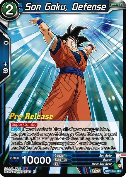 Son Goku, Defense
