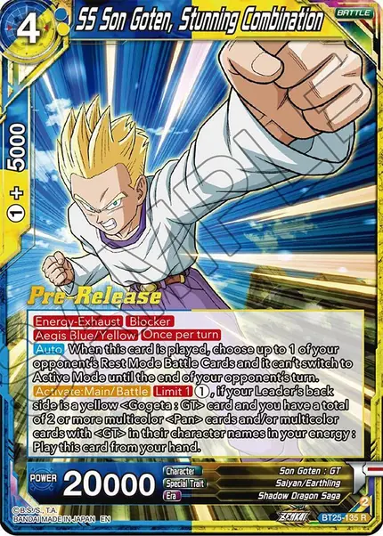SS Son Goten, Stunning Combination
