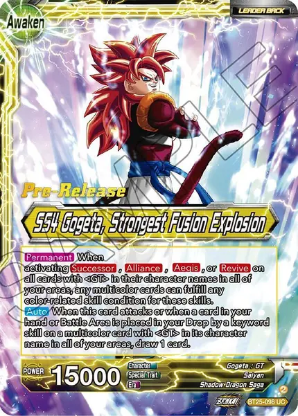 SS4 Son Goku & SS4 Vegeta // SS4 Gogeta, Strongest Fusion Explosion