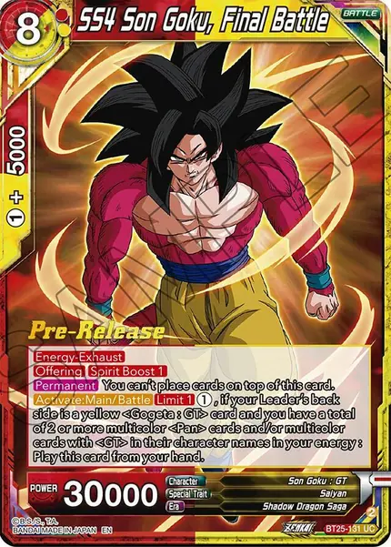 SS4 Son Goku, Final Battle