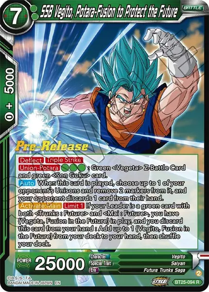 SSB Vegito, Potara-Fusion to Protect the Future