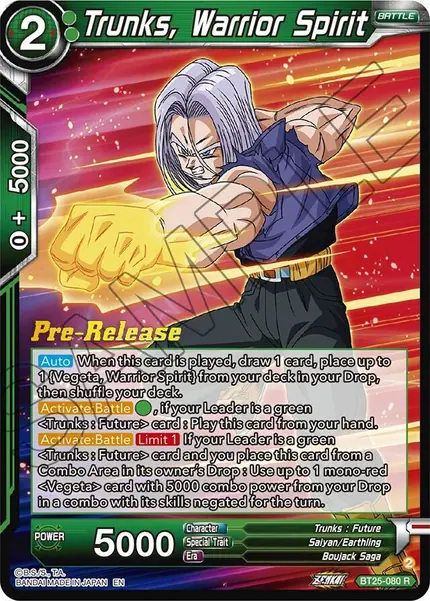 Trunks, Warrior Spirit