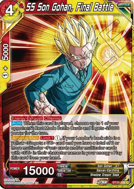 SS Son Gohan, Final Battle