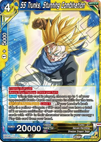 SS Trunks, Stunning Combination
