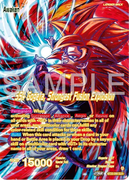SS4 Son Goku & SS4 Vegeta // SS4 Gogeta, Strongest Fusion Explosion (SLR)