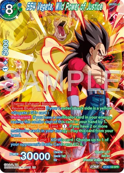 SS4 Vegeta, Wild Power of Justice (SPR)