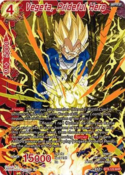 Vegeta, Prideful Hero