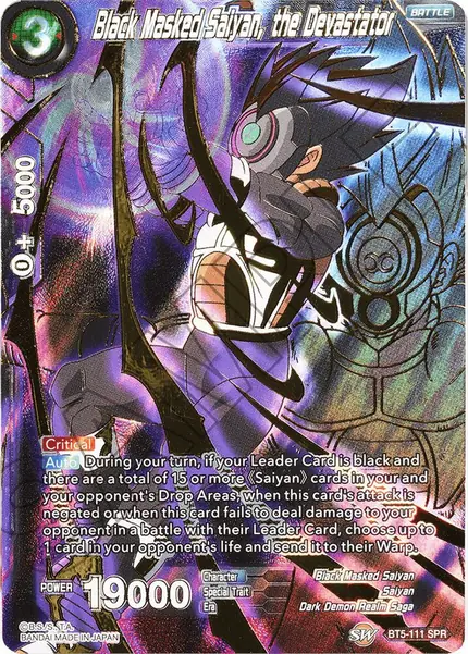 Black Masked Saiyan, the Devastator (SPR)