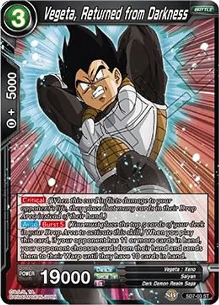 Vegeta, Returned from Darkness