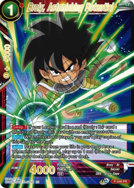 Broly, Astonishing Potential (Gold Stamped)
