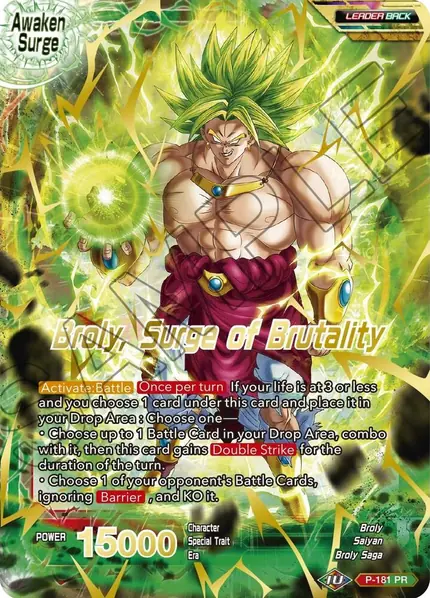 Broly // Broly, Surge of Brutality (Gold Stamped)
