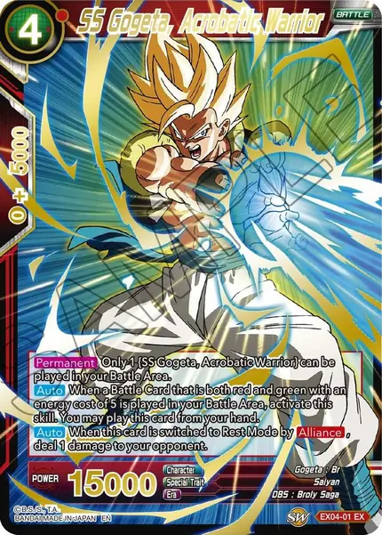 SS Gogeta, Acrobatic Warrior (Gold Stamped)
