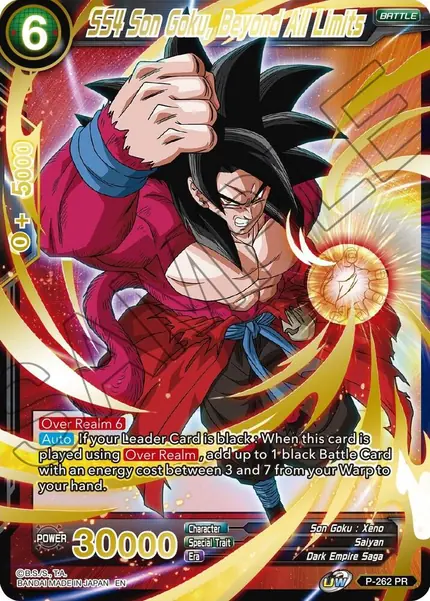 SS4 Son Goku, Beyond All Limits (Gold Stamped)