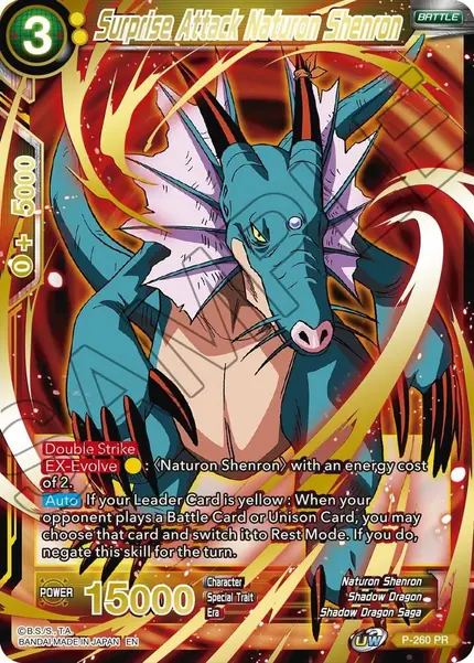 Surprise Attack Naturon Shenron (Gold Stamped)