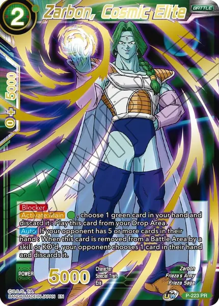 Zarbon, Cosmic Elite (Gold Stamped)
