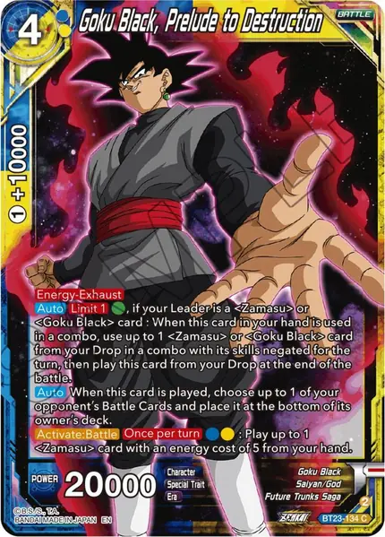 Goku Black, Prelude to Destruction