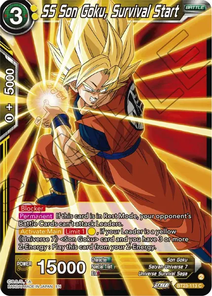 SS Son Goku, Survival Start