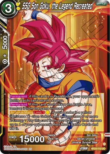 SSG Son Goku, the Legend Recreated