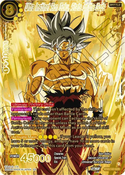 Ultra Instinct Son Goku, State of the Gods (GDR)