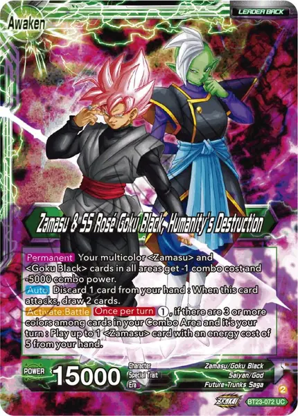 Zamasu & Goku Black // Zamasu & SS Rose Goku Black, Humanity's Destruction