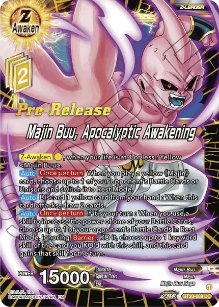 Majin Buu, Apocalyptic Awakening