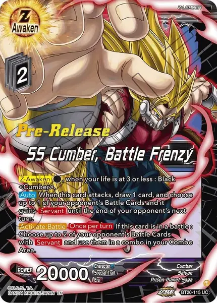 SS Cumber, Battle Frenzy