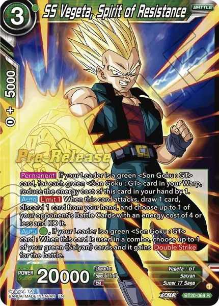 SS Vegeta, Spirit of Resistance