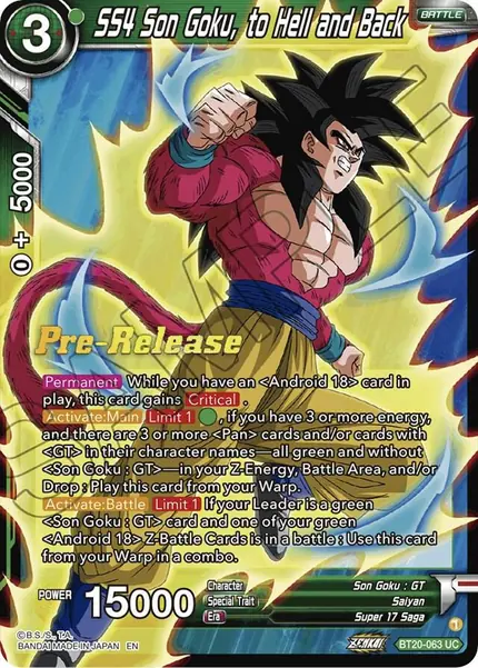 SS4 Son Goku, to Hell and Back