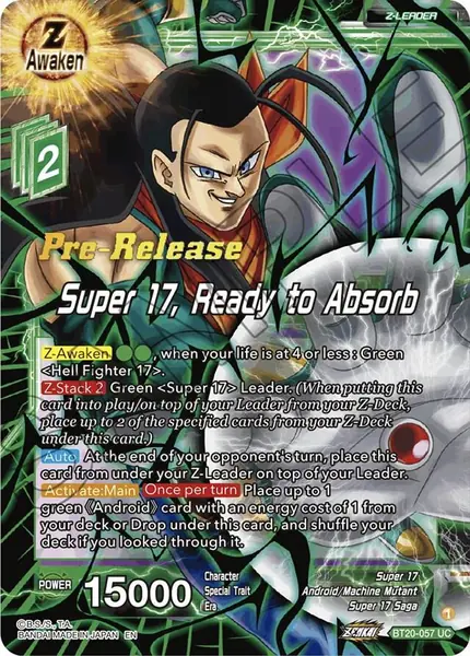 Super 17, Ready to Absorb