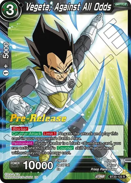 Vegeta, Against All Odds