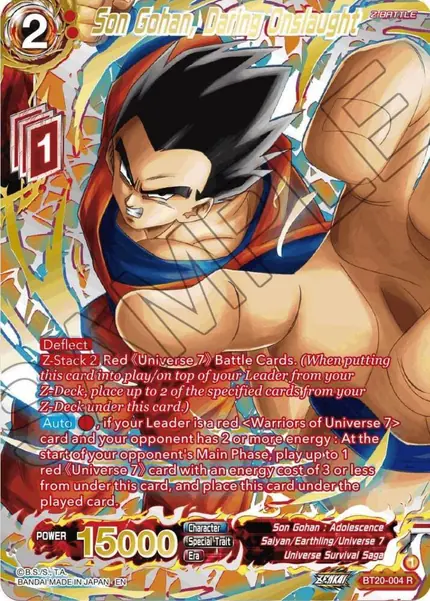 Son Gohan, Daring Onslaught (Gold-Stamped)