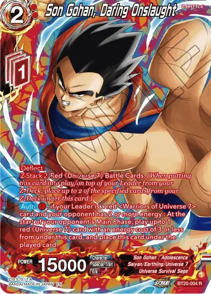 Son Gohan, Daring Onslaught (Silver Foil)