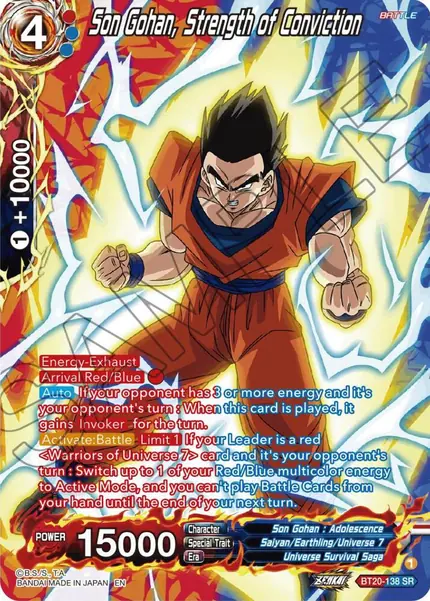 Son Gohan, Strength of Conviction (Silver Foil)