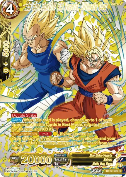 SS Son Goku & SS Vegeta, Ultimate Duo (Gold-Stamped)