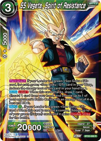 SS Vegeta, Spirit of Resistance