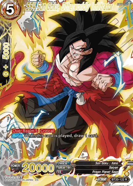 SS4 Son Goku, Otherworldly Infiltrator (Gold-Stamped)